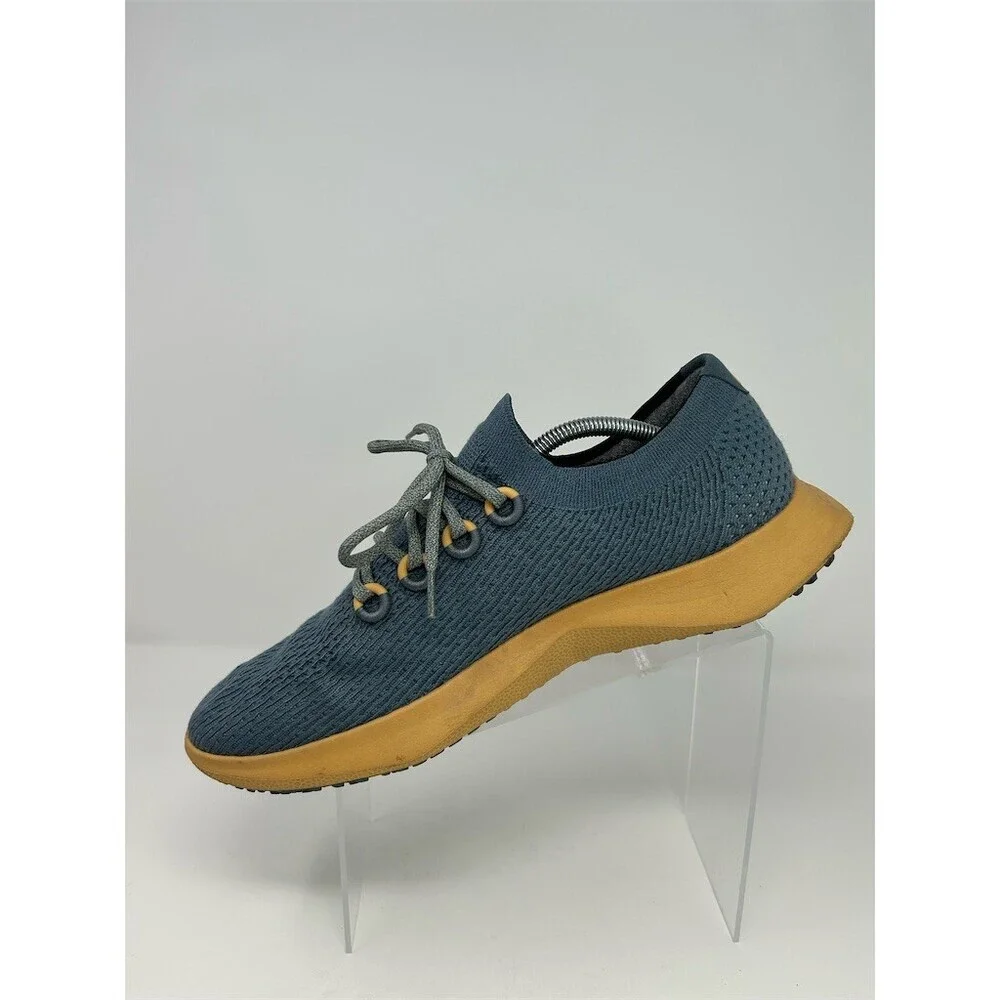 Allbirds Tree Dasher 2 Unisex Lace-Up Running Shoes Blue Teal Tan Sole Size 13